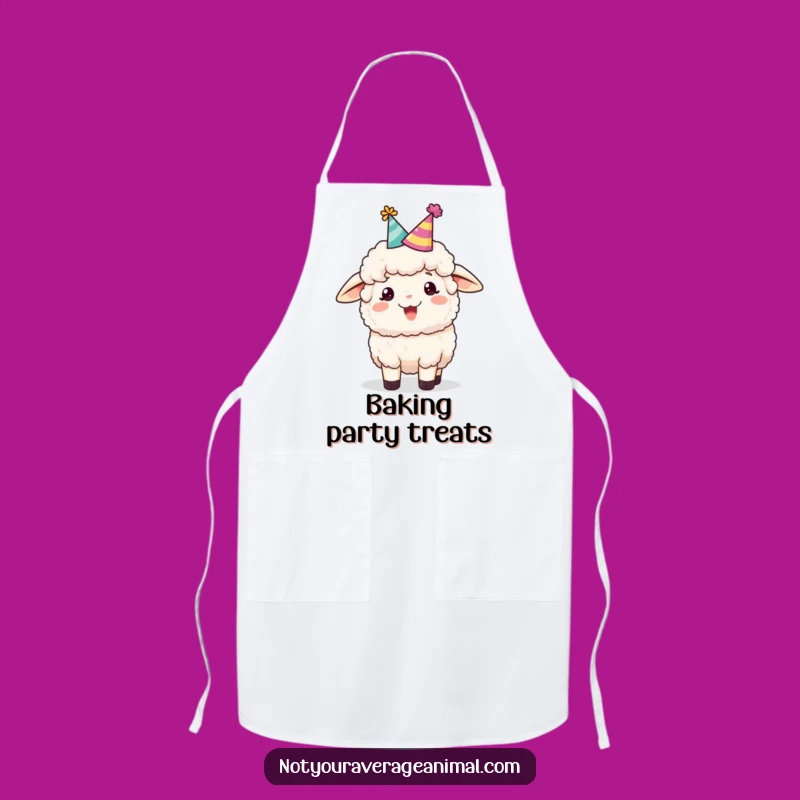 Funny Sheep Party Hat Apron Cook with Festive Cheer and Style