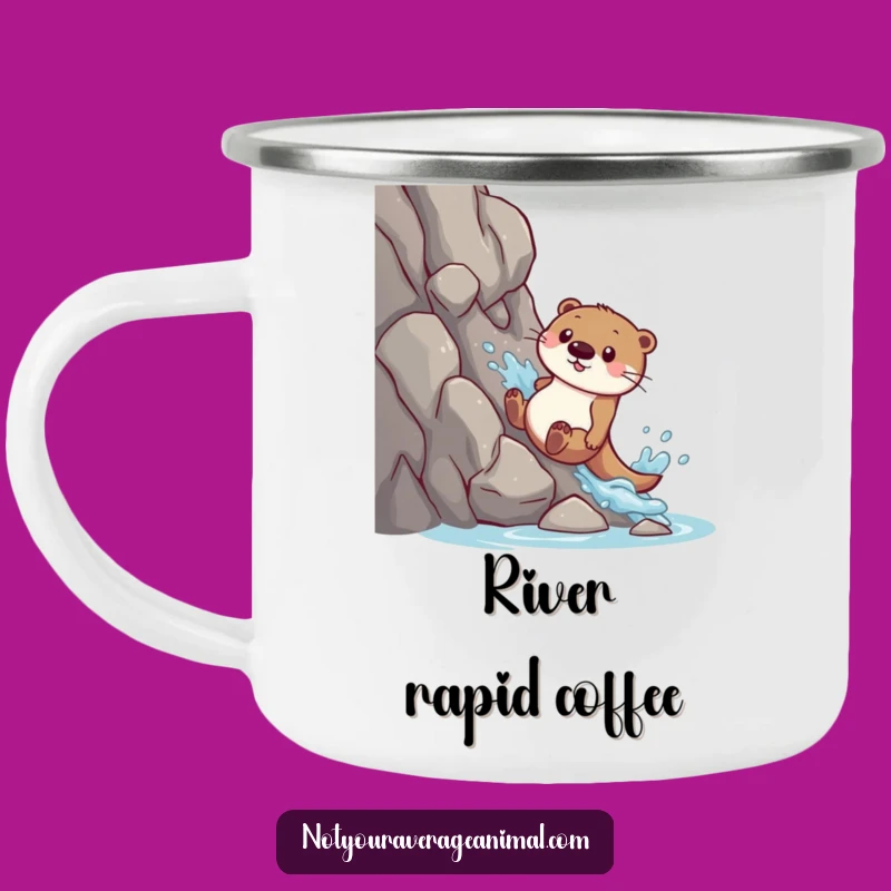 Funny Otter Camping Mug: Adventure Fuelled by Splashes and Smiles