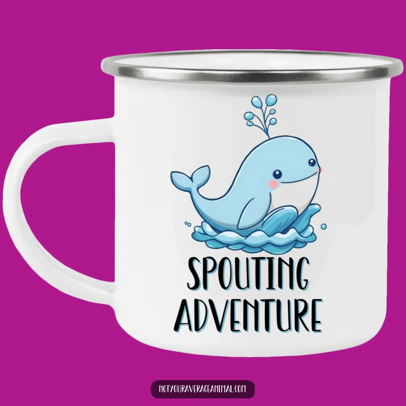 Funny Whale Campfire Mug - Durable & Hilarious Ocean Adventure Gear