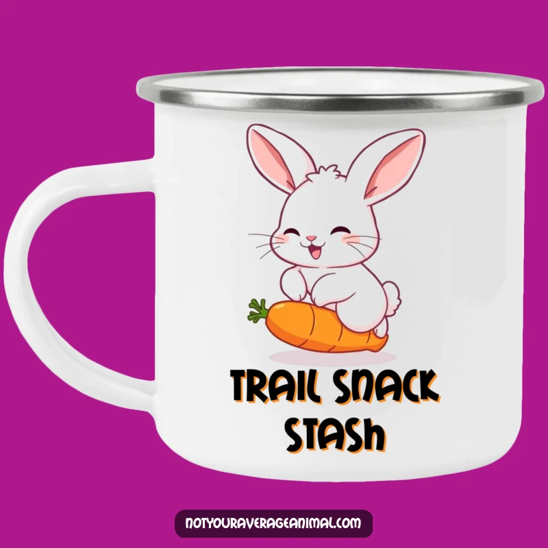 Funny Camp Mug: Rabbit's Bouncing Carrot Hop Adventure