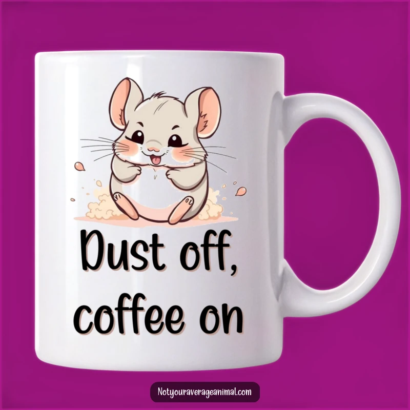 Funny Chinchilla Dust Bath Mug: A Hilarious Treat for Rodent Lovers