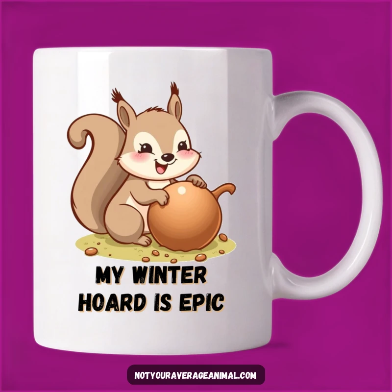Funny Squirrelââ¬âs Giant Acorn Treasure Funny Mug Gift