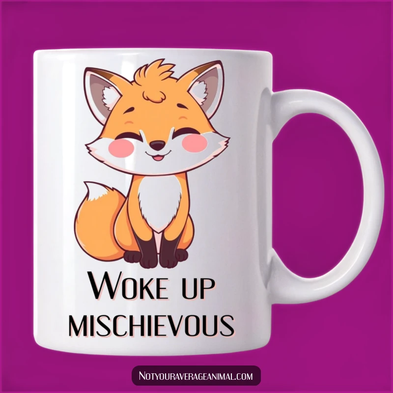 Funny Winking Fox Mug - Cheeky Gift for Sly & Playful People