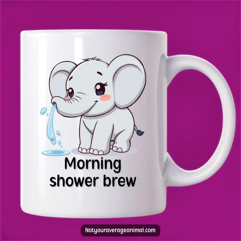 Funny Elephant Mug: Spritz Your Mornings with Joyful Water Fun!