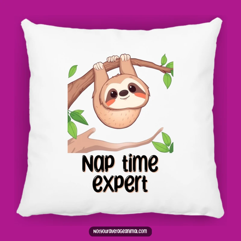 Funny Sloth Pillow: Cuddle Up with This Cozy, Smiling Sloth