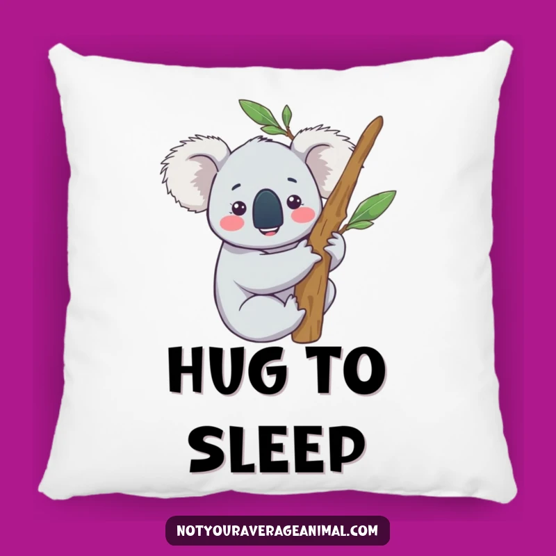 Funny Content Koala Pillow - Cozy Eucalyptus Hug Cushion Gift