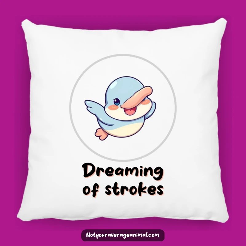 Soft Funny Platypus Swimming Pillow: Cozy Comfort with a Cheerful Grin