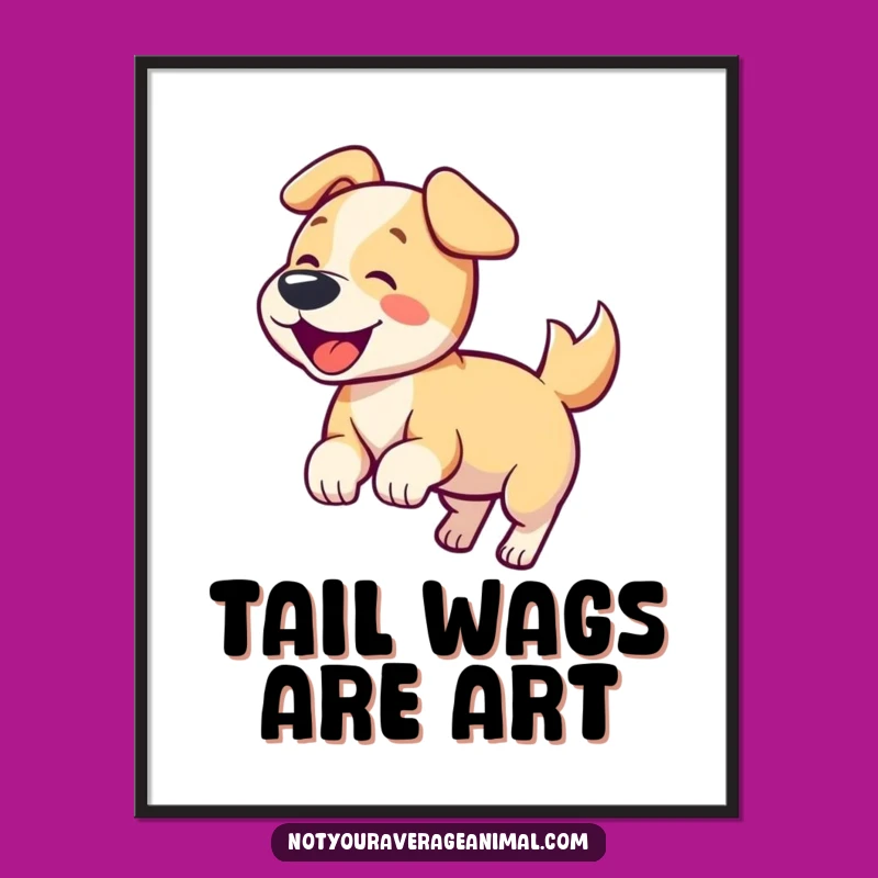 Funny Dog Barking Digital Art: Instant Joy for Your Walls