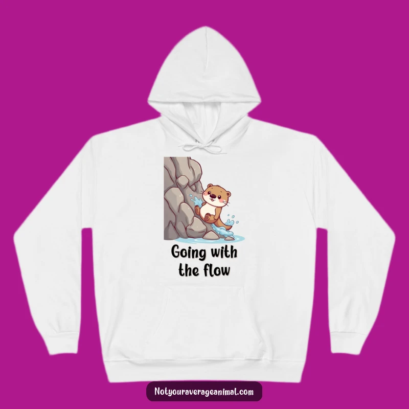 Cozy Funny Otter Splash Hoodie: Embrace Fun and Warmth