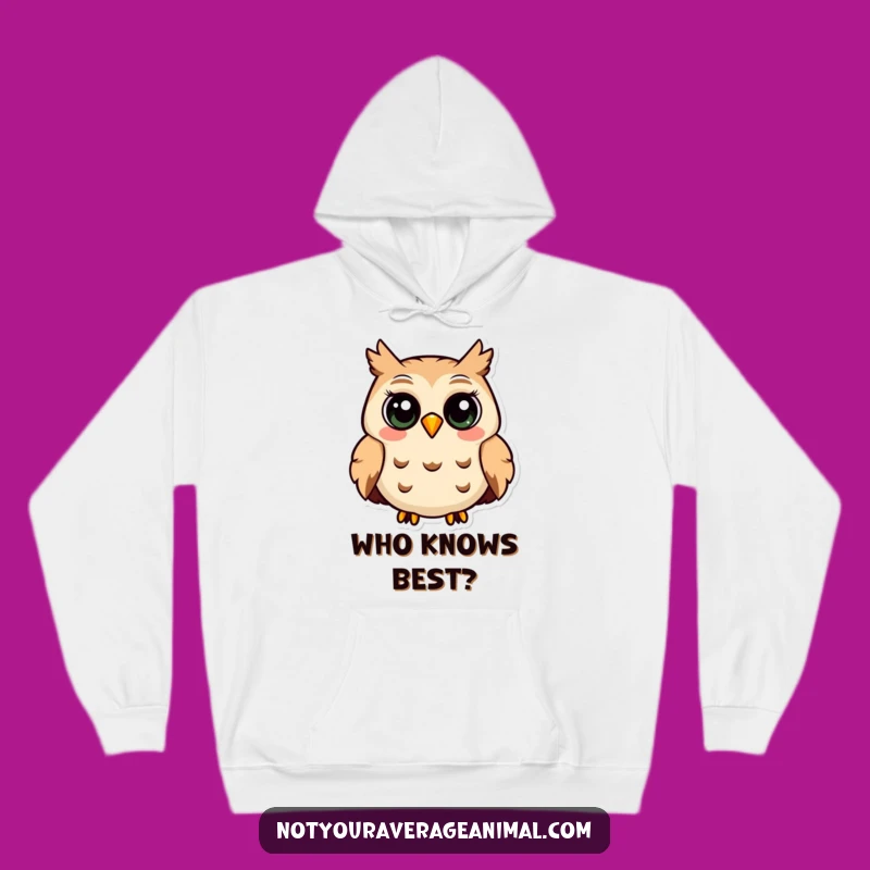 Funny Owl Hooting Hoodie - Cozy Comfort Animal Lover Gift