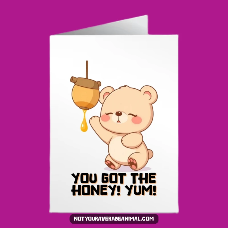 Free Printable Sleepy Bear Congrats Card: Sweet Success Downloadable