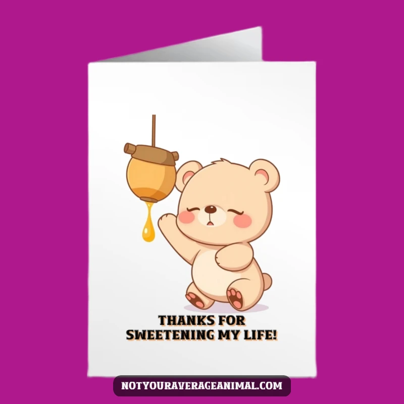 Free Printable Sleepy Bear Thank You Card: Sweet Thanks Downloadable