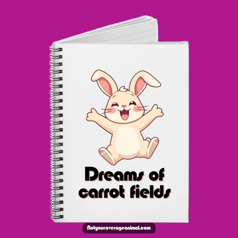 Funny Leaping Bunny Ideas Notebook - Dreamy & Joyful Gift