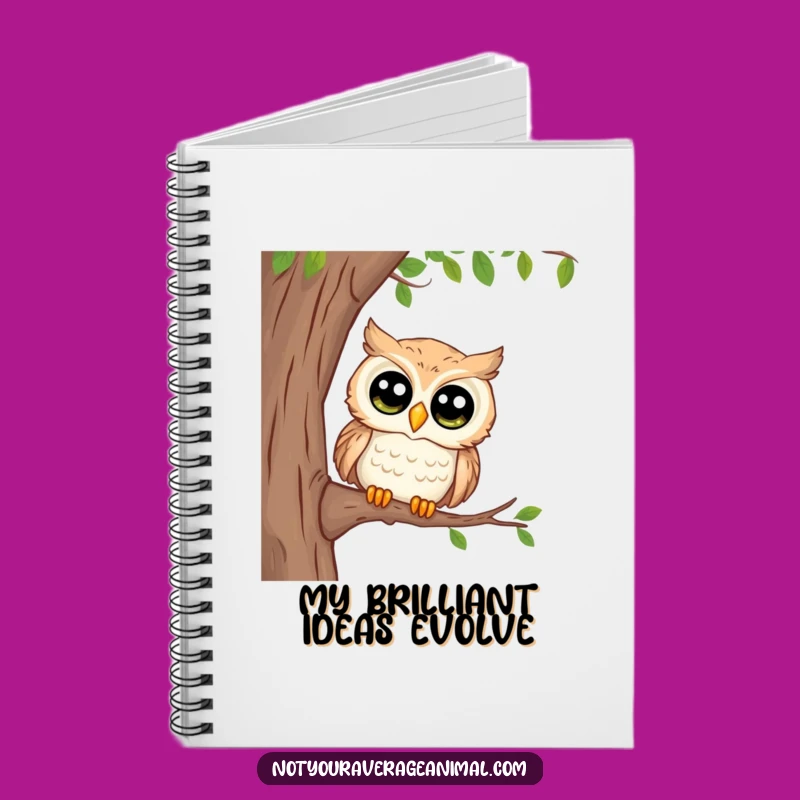 Funny Curious Owl Ideas Notebook - Observe & Inspire Gift