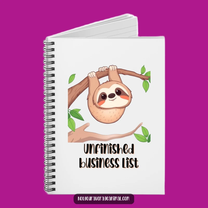 Funny Sloth Notebook: Slow Down and Write Your Thoughts