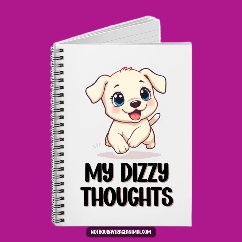 Funny Puppy Tail Chase Notebook: Cute Dog Journal, Handy Funny Gift for Dog Lovers