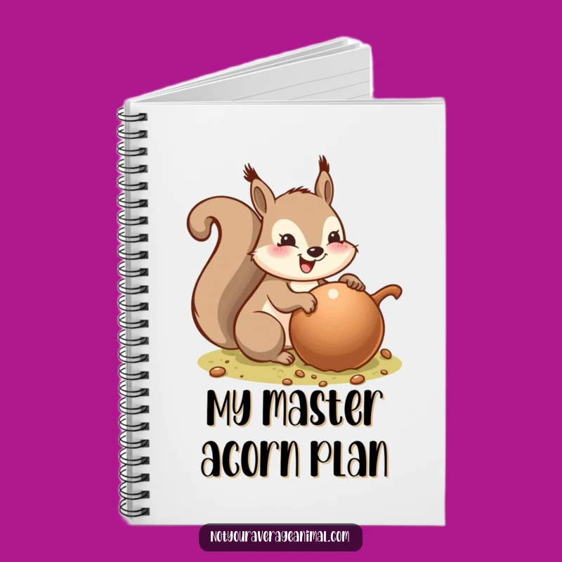 Funny Squirrel's Giant Acorn Ideas Notebook - Creative & Funny Gift