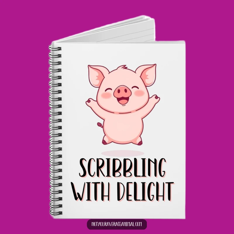 Funny Jumping Piglet Notebook: Jot Down Happy Thoughts With This Hilarious Stationery
