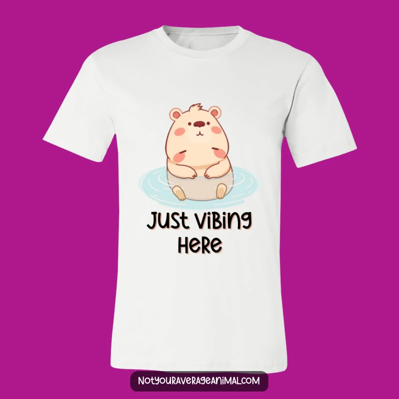 Funny Capybara Relaxing T-Shirt: Wear Your Inner Peace and Chill