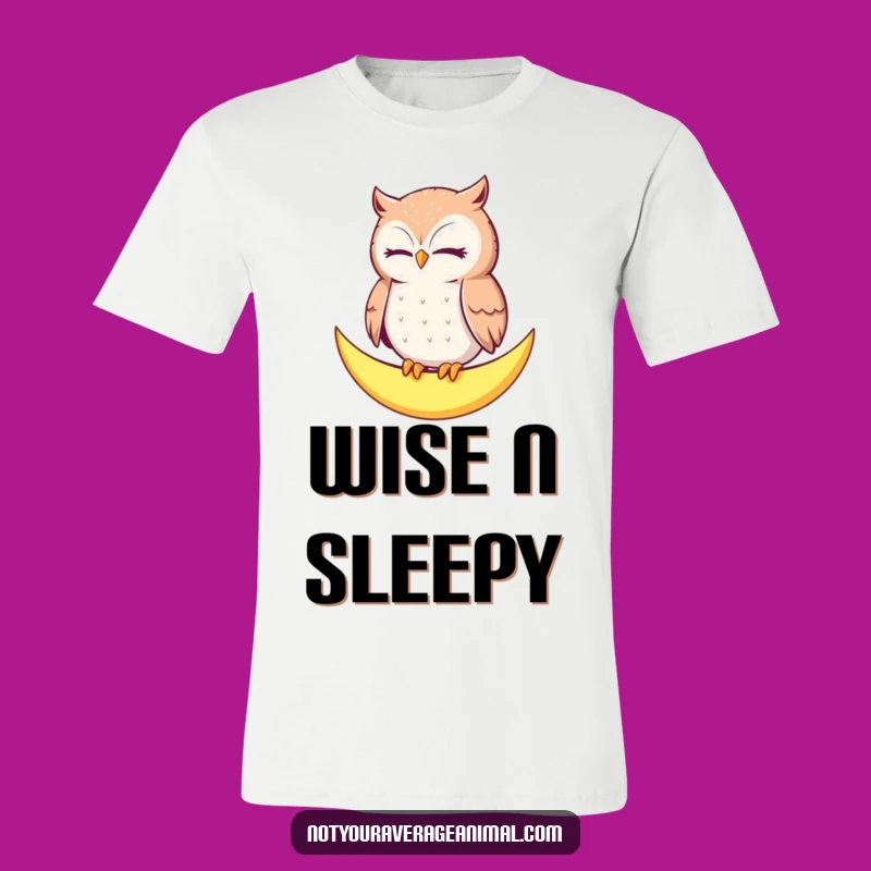 Funny Owl Moon T-Shirt: Relax in Style, a Unique Funny Gift
