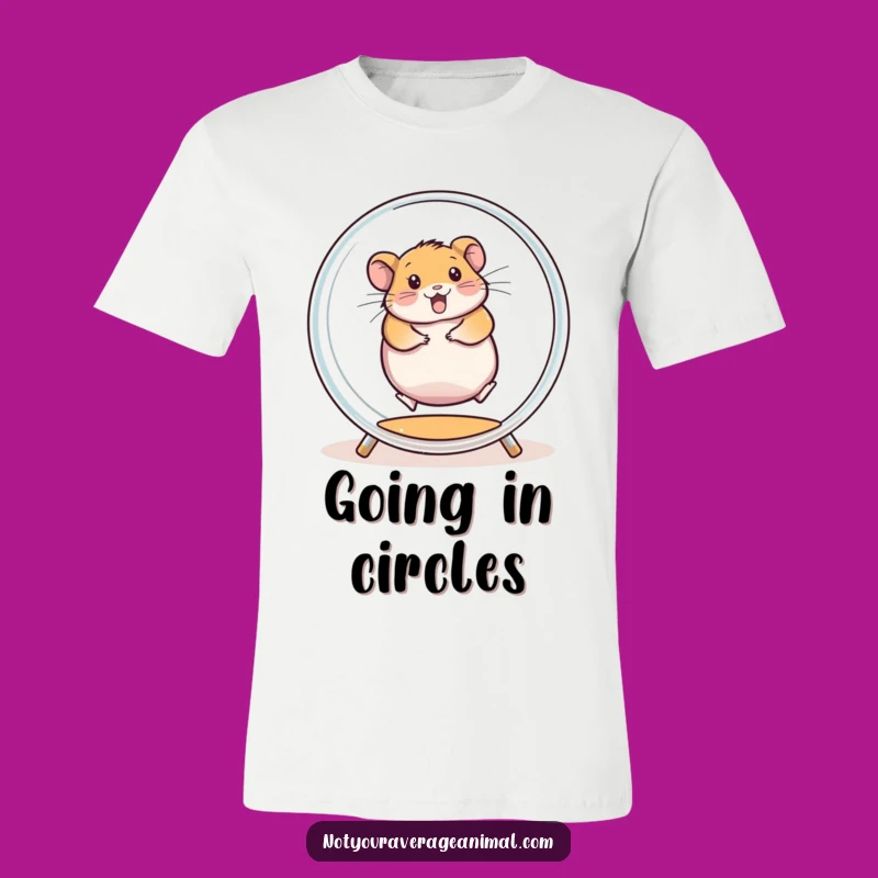Funny Hamster T-Shirt: Enthusiastic Spin Wheel Tee