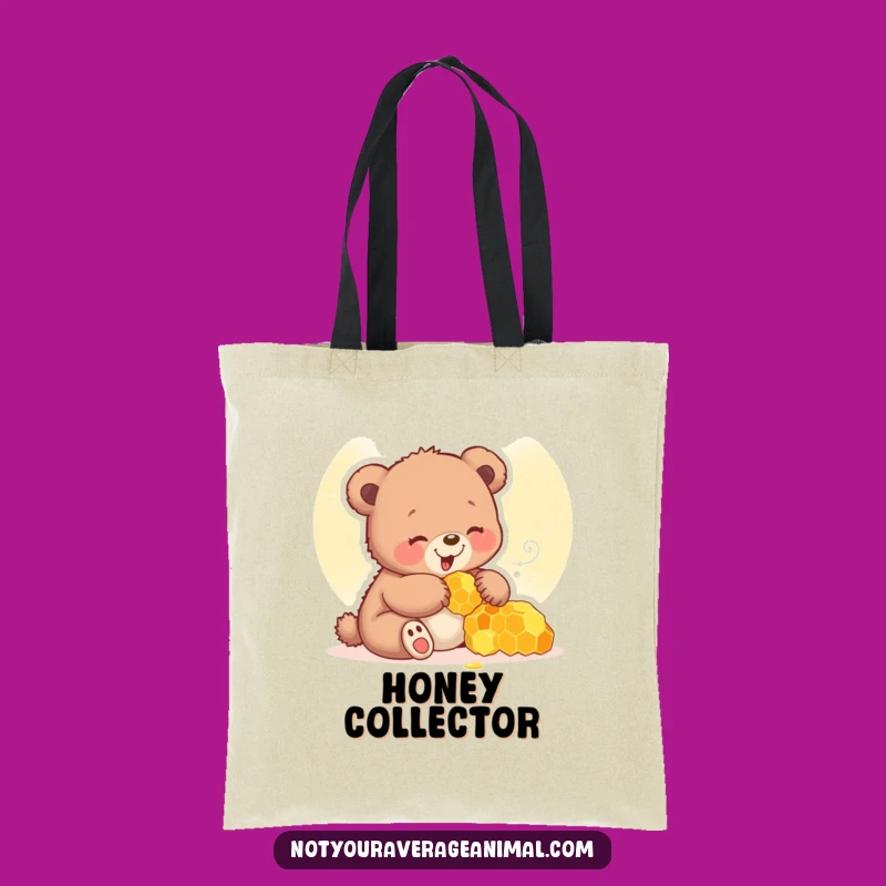 Funny Bear Cub Tote Bag: Carry Sweetness & Smiles with a Giggling Friend!